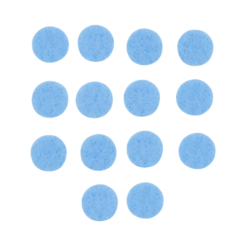 100 CIRCULOS AZUL CLARO  1,0CM