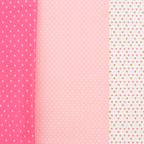 Feltro Estampado Santa Fé Compose Poá Rosa 50 x 140 cm - Ref. 5321.205