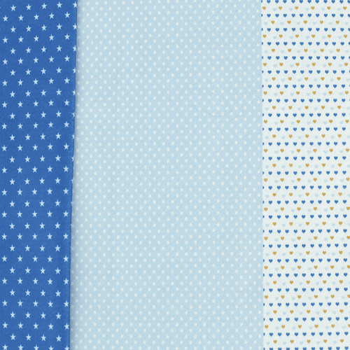 Feltro Estampado Santa Fé Compose Poá Azul 100 x 140 cm - Ref. 5321.203