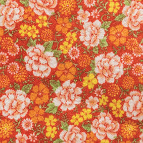 Feltro Estampado Santa Fé Chita Laranja 50 x 70 cm - Ref. 5970.013