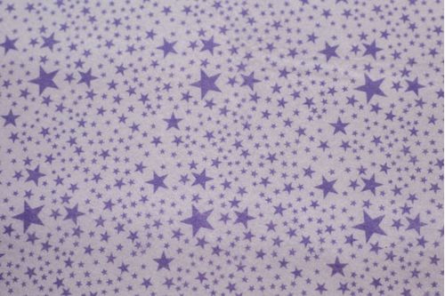 Feltro Estampado Santa Fé Coleção Estrela Lavanda com Fundo Lilas 50 x 70 cm - Ref. 5074.868