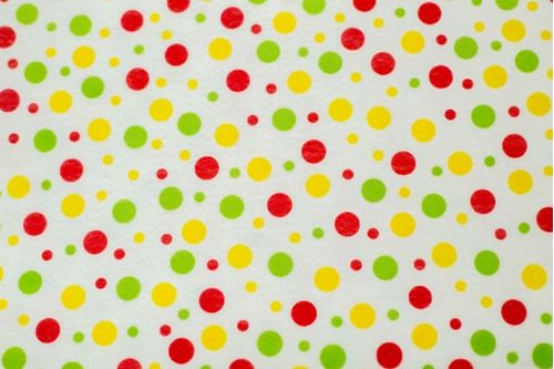 Feltro Estampado Santa Fé Poá Branco com Vermelho 25 x 140 cm - Ref. 5086.535