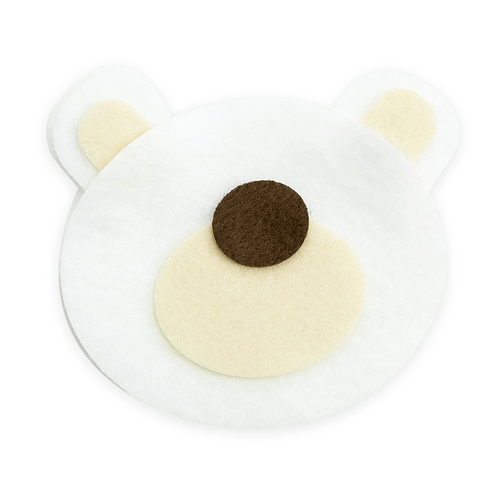 CABEÇA URSINHO ABRAÇO BRANCO 5,5cm