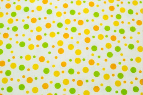 Feltro Estampado Santa Fé Poá Branco com Verde 100 x 140 cm - Ref. 5088.035