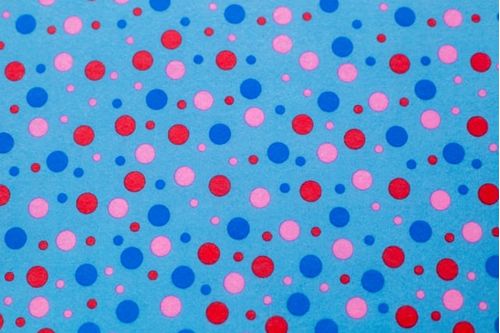 Feltro Estampado Santa Fé Poá com Fundo Azul 25 x 140 cm - Ref. 5086.530