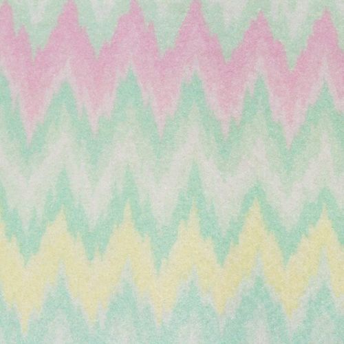 Feltro Estampado Santa Fé Coleção Color Baby Chevron Amarelo e Verde 50 x 70 cm - Ref. 5051.003