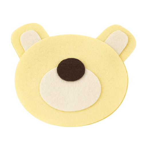 CABEÇA URSINHO ABRAÇO CREME 5,5cm