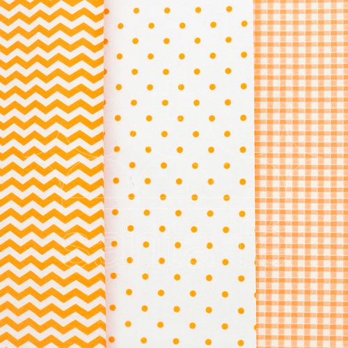 Feltro Estampado Santa Fé Coleção Desejo Compose Laranja 100 x 140 cm - Ref. A6023.119
