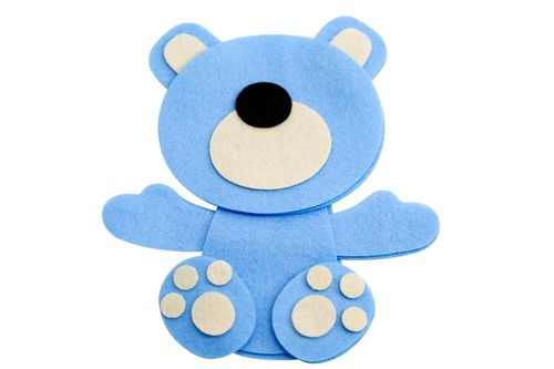 URSINHO ABRAÇO AZUL 15cm