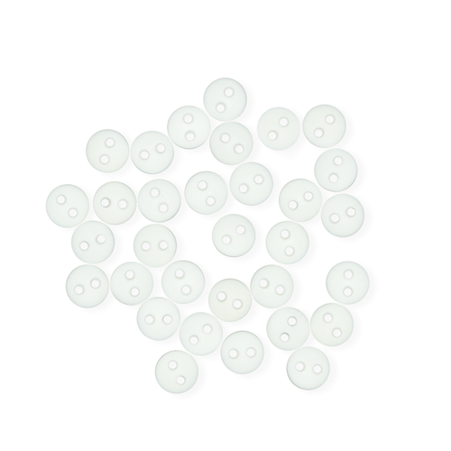 MINI BOTAO REDONDO BRANCO PACOTE 40 UN