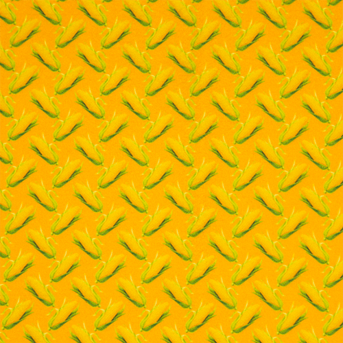 Feltro Estampado Santa Fé Coleção Festa Junina Espiga de Milho com Fundo Laranja 50 x 70 cm - Ref. D9439.V06