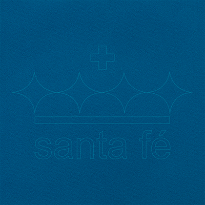 Feltro Liso Santa Fé Azul Mediterraneo 100 x 140 cm - Ref. 201