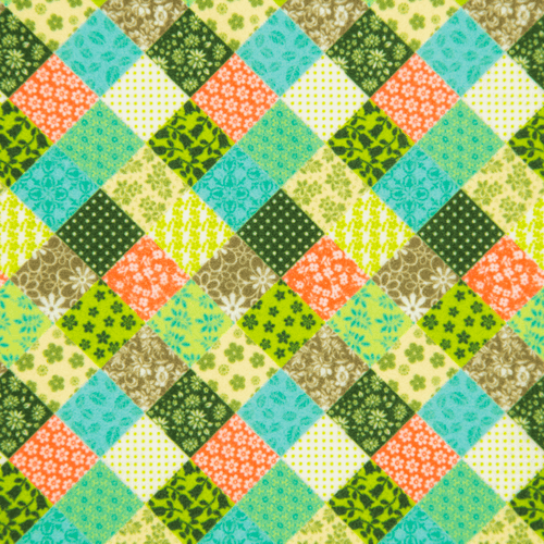 Feltro Estampado Santa Fé Coleção Patchwork Esverdeado 50 x 70 cm - Ref. 0951.803