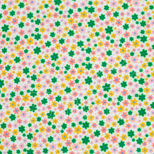 Feltro Estampado Santa Fé Coleção Primavera Verde 35 x 35 cm - Ref. 5023.119
