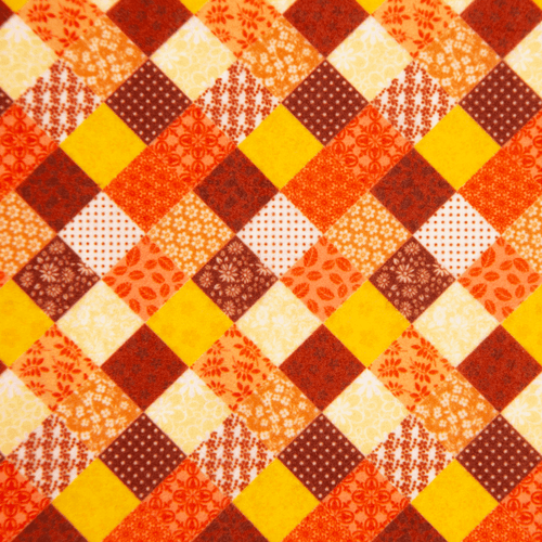 Feltro Estampado Santa Fé Coleção Patchwork Alaranjado 50 x 70 cm - Ref. 0951.806