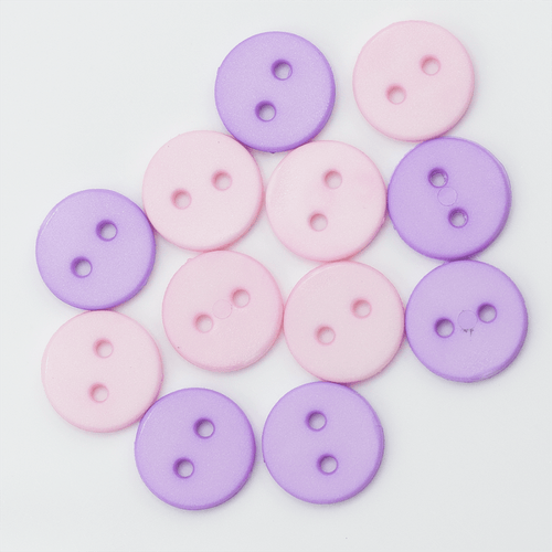 BOTOES CANDY COLOR ROSA/LILAS REF.2116