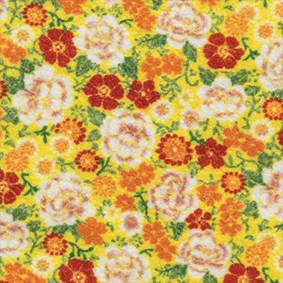 Feltro Estampado Santa Fé Chita Amarelo e Laranja 50 x 140 cm - Ref. 5971.310