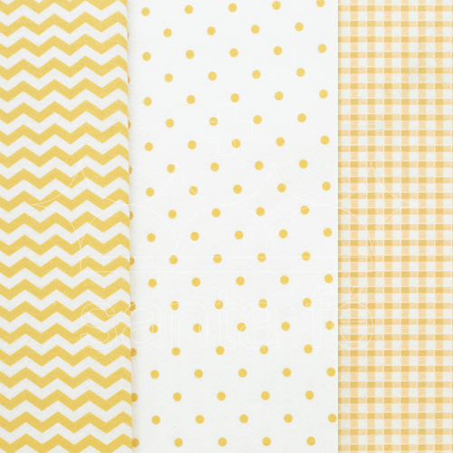 Feltro Estampado Santa Fé Coleção Desejo Compose Dourado 50 x 140 cm - Ref. A6024.119