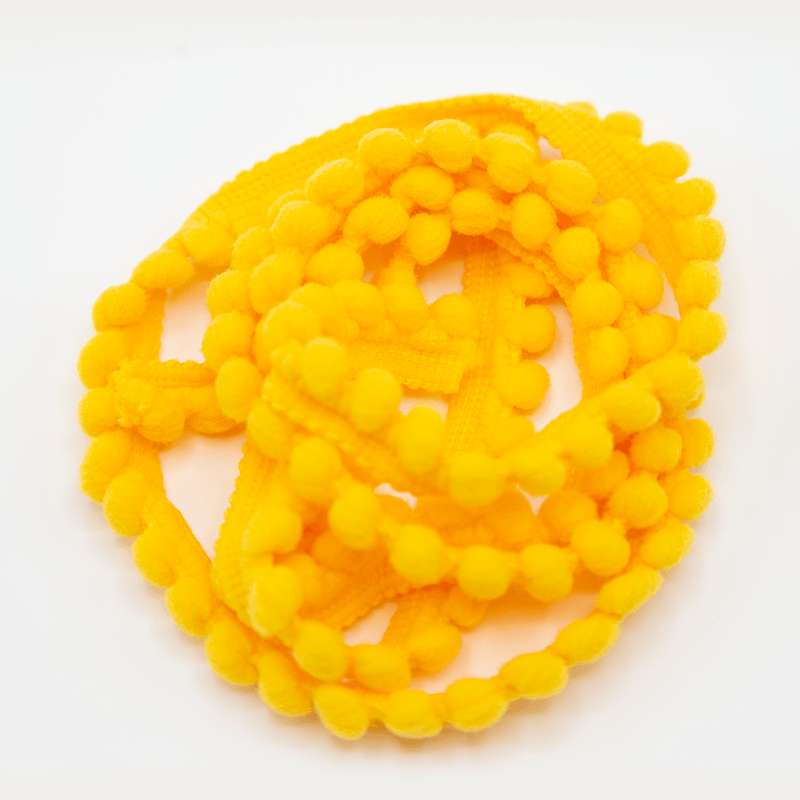 POMPOM-HAK-MINI-13MM-33-AMARELO-OURO-UN-1M