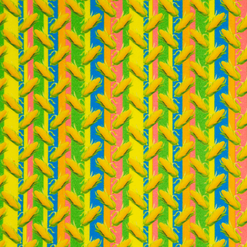 Feltro Estampado Santa Fé Coleção Festa Junina Espiga de Milho com Fundo Colorido 50 x 70 cm - Ref. D9439.V08