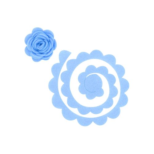 03 ROSAS ESPIRAL AZUL CLARO 3,5cm