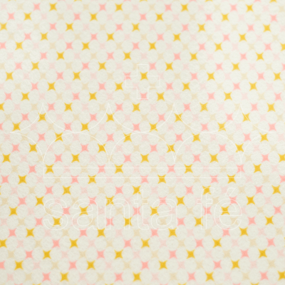 Feltro Estampado Santa Fé Coleção Eterna Arte 3º Edição Ciranda Dourado 25 x 140 cm - Ref. 5881.185