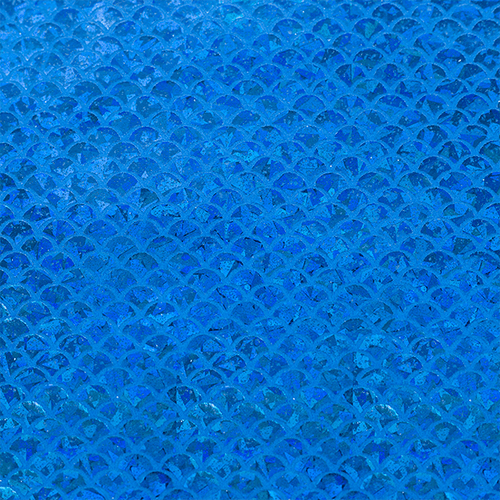 Feltro Estampado Santa Fé Coleção Sereia Azul com Fundo Azul Oceano 45 x 45 cm - Ref. 50000093