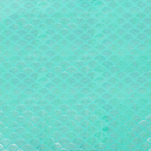 Feltro Estampado Santa Fé Coleção Sereia Furtacor com Fundo Verde Candy 45 x 45 cm - Ref. 50000092