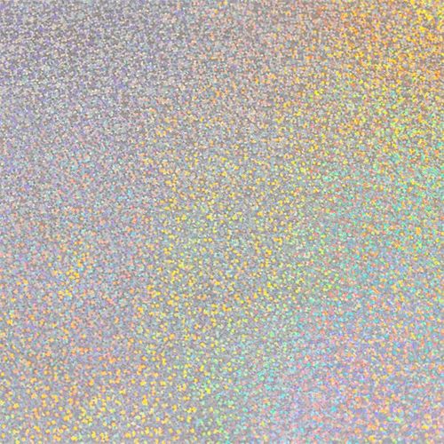 Feltro Estampado Santa Fé Coleção Alegria Glitter Holografica Prata com Fundo Branco 45 x 45 cm - Ref. 50000126