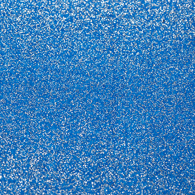 Feltro Estampado Santa Fé Coleção Alegria Glitter Prata com Fundo Azul Oceano 45 x 45 cm - Ref. 50000099