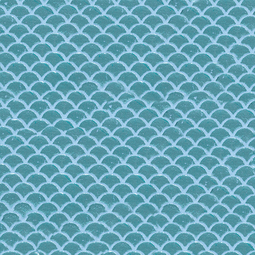 Feltro Estampado Santa Fé Coleção Sereia Azul com Fundo Azul Calro 45 x 45 cm - Ref. 50000095