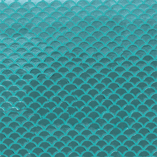 Feltro Estampado Santa Fé Coleção Sereia Azul com Fundo Azul Candy 45 x 45 cm - Ref. 50000094