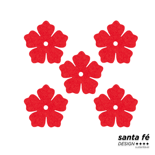 SANTA FE DESIGN LUZES DE FADA P 6CM VERMELHO CINZA MESCLA