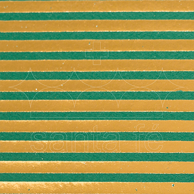 Feltro Estampado Laminado Santa Fé Coleção Alegria Verde Tuya Ouro 45 x 45 cm - Ref. 50000027