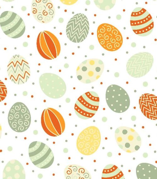Feltro Estampado Santa Fé Coleção Páscoa Ovos de Páscoa Verde 50 x 70 cm - Ref. D5849-V09