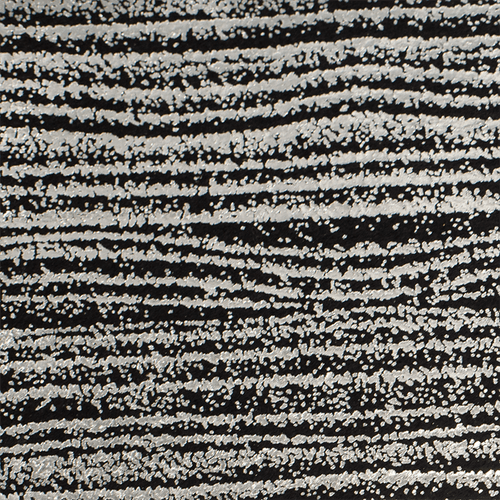 Feltro Estampado Laminado Santa Fé Coleção Alegria Preto Artemis Prata 45 x 45 cm - Ref. 50000012