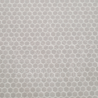Feltro Estampado Santa Fé Coleção Eterna Arte 2º Edição Casinha de Abelha Cinza 50 x 70 cm - Ref. 5910.038