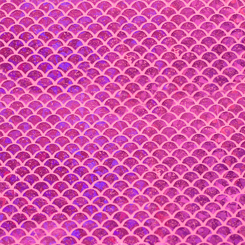 Feltro Estampado Santa Fé Coleção Sereia Pink com Fundo Chiclete 45 x 45 cm - Ref. 50000088