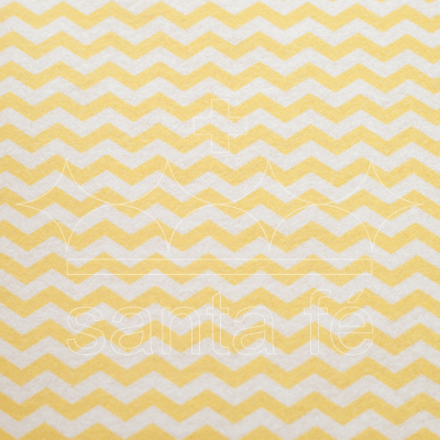 Feltro Estampado Santa Fé Coleção Eterna Arte 2º Edição Chevron Creme 25 x 140 cm - Ref. 5050.012