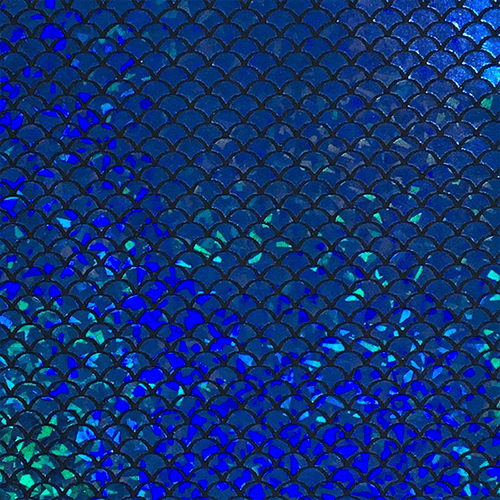 Feltro Estampado Santa Fé Coleção Sereia Azul com Fundo Preto 45 x 45 cm - Ref. 50000078