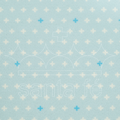 Feltro Estampado Santa Fé Coleção Eterna Arte 3º Edição Soma Azul 50 x 70 cm - Ref. 5883.583