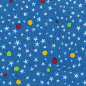 Feltro Estampado Santa Fé Alegria Azul 50 x 70 cm - Ref. 5990.083