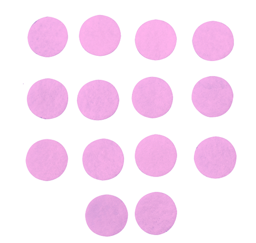 100 CIRCULOS ROSA CLARO 1cm