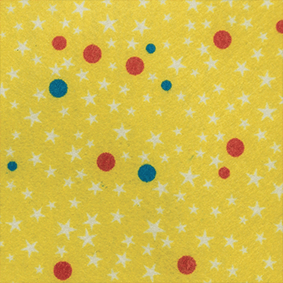 Feltro Estampado Santa Fé Alegria Amarela 50 x 70 cm - Ref. 5990.081