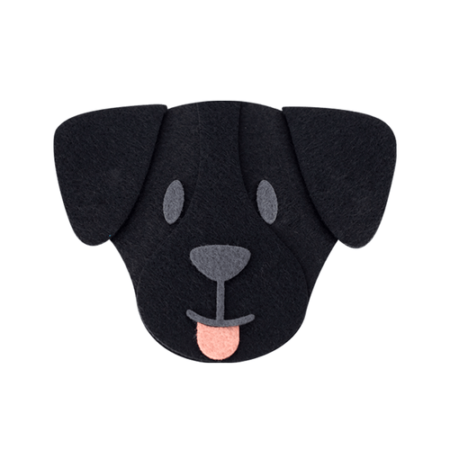 COL. MASCOTINHOS SEMI ADESIVADOS LABRADOR PRETO