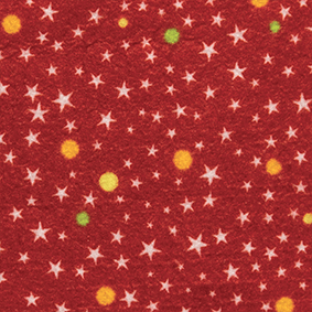 Feltro Estampado Santa Fé Alegria Vermelho 50 x 70 cm - Ref. 5990.065