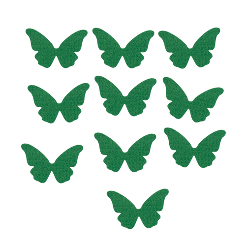 100 BORBOLETAS VERDE BILHAR 2CM