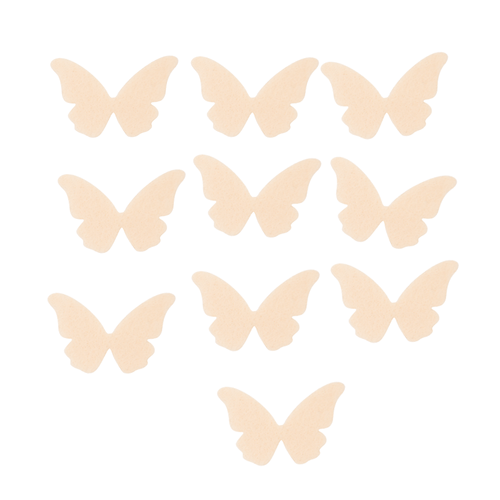 100 BORBOLETAS NUDE 3CM