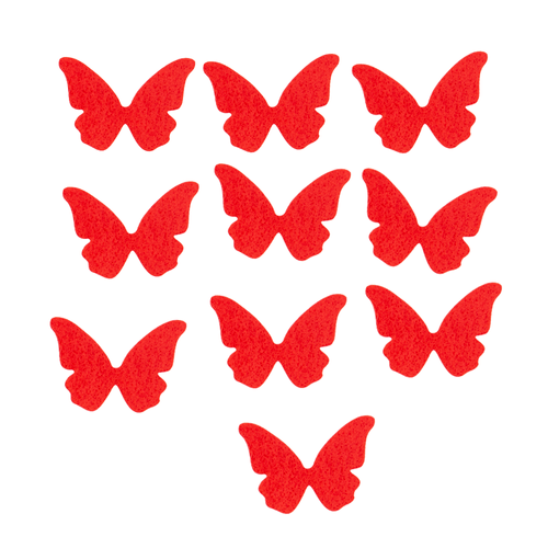 100 BORBOLETAS VERMELHO NOEL 4CM