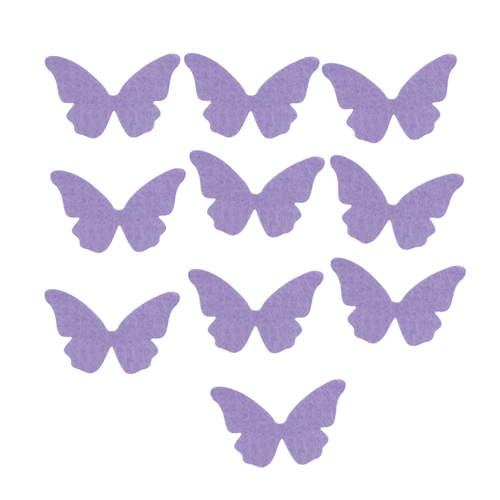 100 BORBOLETAS LAVANDA 1CM
